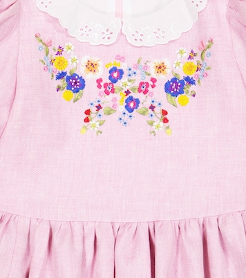 Besticktes Kleid aus Leinen | Paade Mode