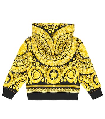 Felpa in cotone con cappuccio Barocco | Versace Kids