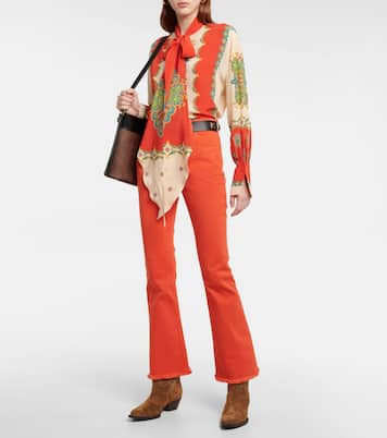 Schluppenbluse aus Seide | Etro