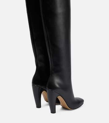 Leather over-the-knee boots | Bottega Veneta