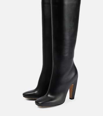 Leather over-the-knee boots | Bottega Veneta