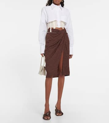 La Jupe Bodri printed wrap skirt | Jacquemus