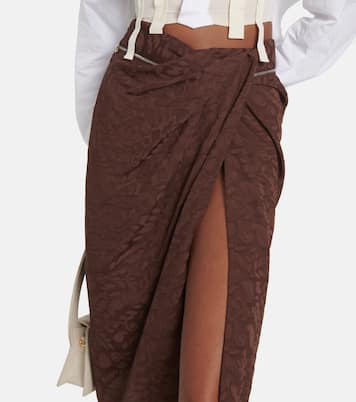 La Jupe Bodri printed wrap skirt | Jacquemus