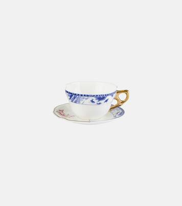 Hybrid Zenobia teacup and saucer set | Seletti