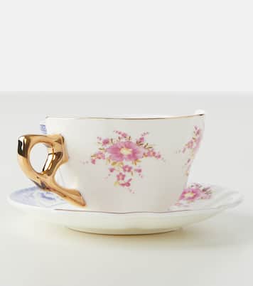 Hybrid Zenobia teacup and saucer set | Seletti