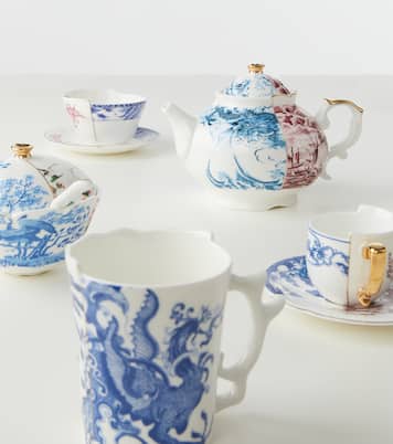 Hybrid Zenobia teacup and saucer set | Seletti