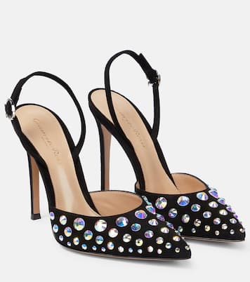 Spectra embellished slingback pumps | Gianvito Rossi