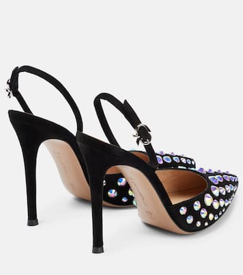 Spectra embellished slingback pumps | Gianvito Rossi