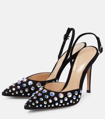 Spectra embellished slingback pumps | Gianvito Rossi