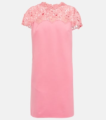 Vestido corto con encaje | Oscar de la Renta