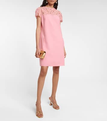 Vestido corto con encaje | Oscar de la Renta