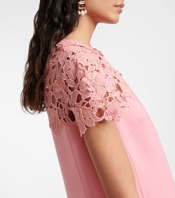 Vestido corto con encaje | Oscar de la Renta