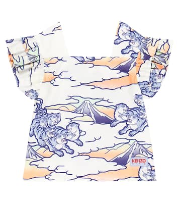 Printed cotton top | Kenzo Kids
