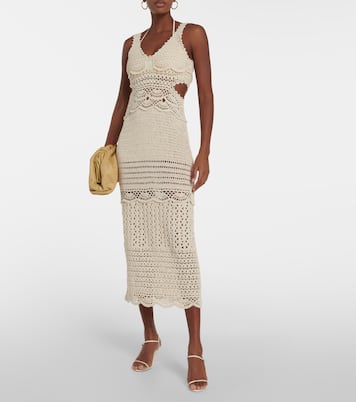 Cory crocheted cotton-blend midi dress | Simkhai