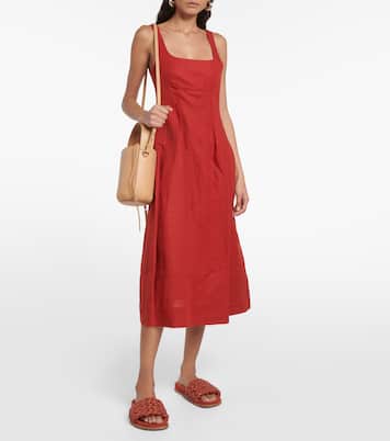 Midikleid aus Leinen | Chloé