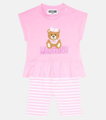Baby - T-shirt e leggings in misto cotone | Moschino Kids