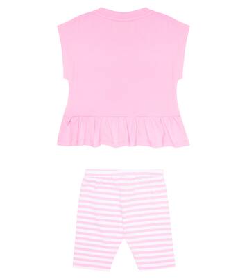 Baby - T-shirt e leggings in misto cotone | Moschino Kids