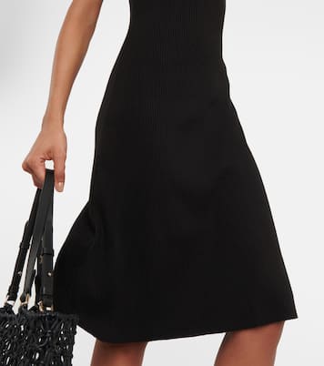 Ribbed scoop-neck midi dress | Vince