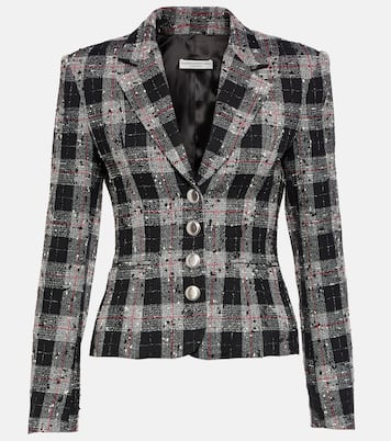 Blazer droit en tweed | Alessandra Rich
