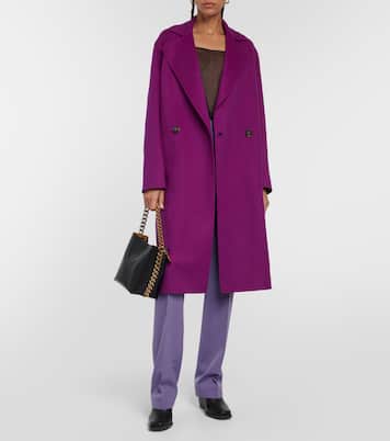Abrigo cruzado de lana oversized | Stella McCartney