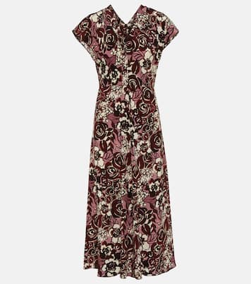 Bedrucktes Midikleid Affetto aus Seide | 'S Max Mara