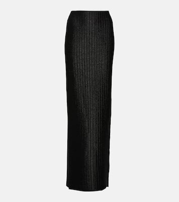 Mid-rise cotton-blend maxi skirt | Tom Ford