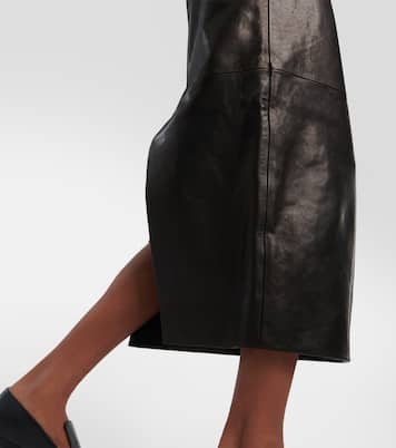 Jupe crayon Loxley en cuir | Khaite