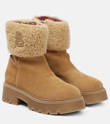 Ankle Boots Turin aus Veloursleder mit Shearling | Bogner
