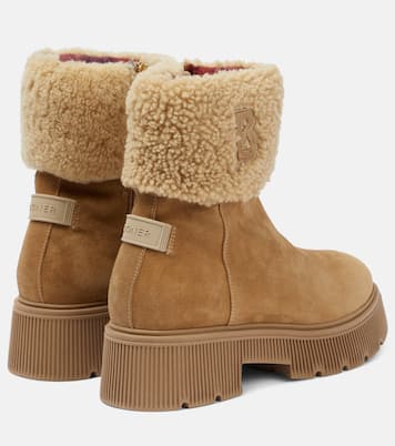 Ankle Boots Turin aus Veloursleder mit Shearling | Bogner