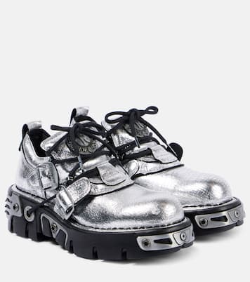 x New Rock - Sneakers in pelle metallizzata | Rabanne