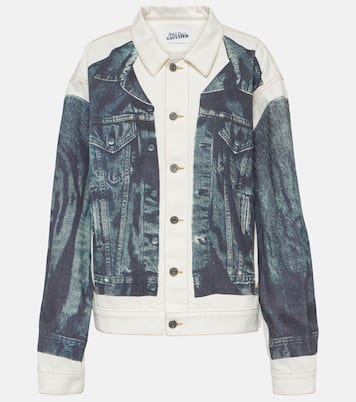 Tattoo denim jacket in multicoloured - Jean Paul Gaultier