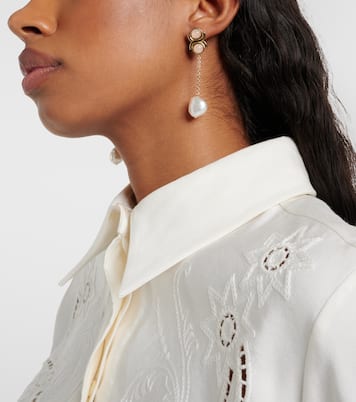 Boucles d’oreilles à perles fantaisie | Chloé