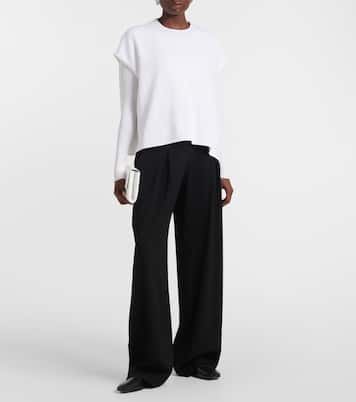 Weite High-Rise-Hose Faye aus Wolle | Fforme