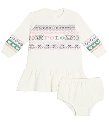 Baby cotton-blend dress and bloomers set | Polo Ralph Lauren Kids