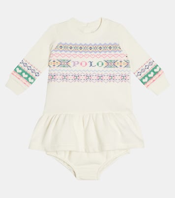 Baby cotton-blend dress and bloomers set | Polo Ralph Lauren Kids