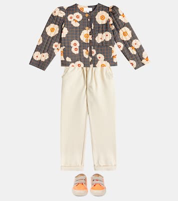 Pantaloni Celeste in cotone | C'era Una Volta