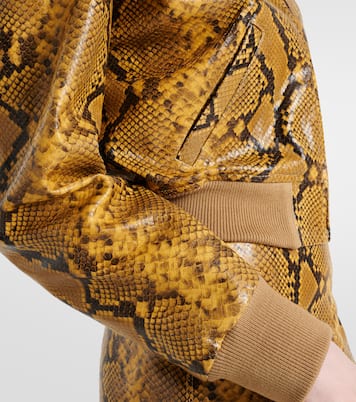 Cerem snake-effect leather bomber jacket | Isabel Marant