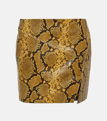 Blair snake-effect leather miniskirt | Isabel Marant