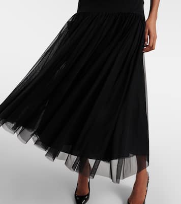 Abito midi con mesh | Dolce&Gabbana