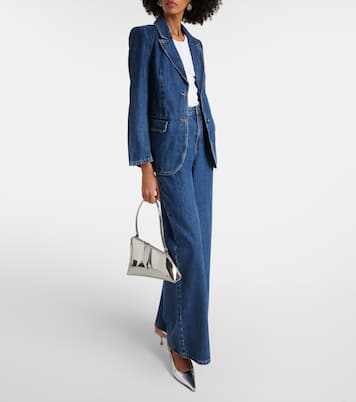 Oversize-Blazer aus Denim | Self-Portrait