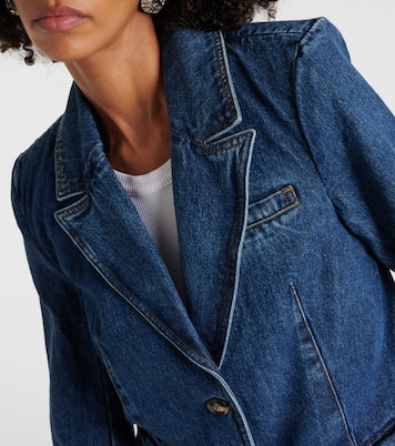 Oversize-Blazer aus Denim | Self-Portrait