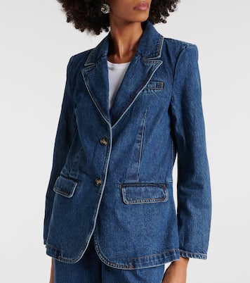 Oversize-Blazer aus Denim | Self-Portrait
