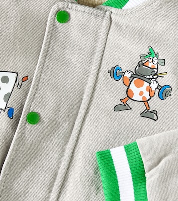 Printed denim varsity jacket | Stella McCartney Kids