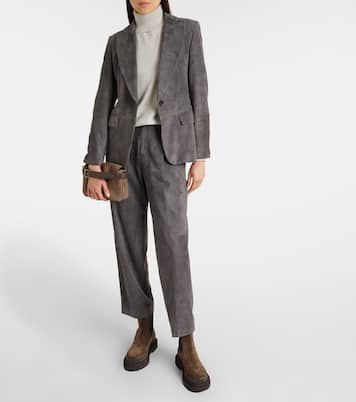Blazer en daim | Brunello Cucinelli
