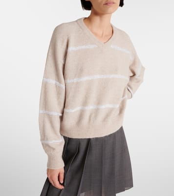 Pull en alpaga et coton mélangés | Brunello Cucinelli