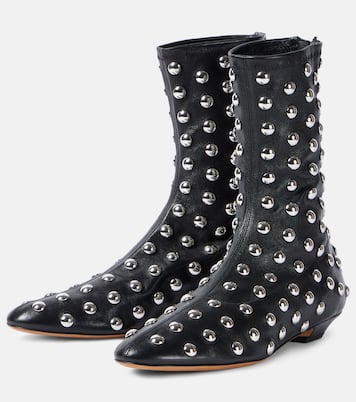 Verzierte Ankle Boots Apollo aus Leder | Khaite