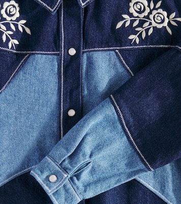Camicia di jeans Danubio con ricamo | The New Society