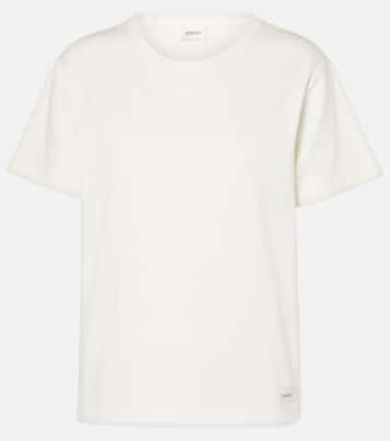 T-shirt in jersey di misto cotone | Saint Laurent