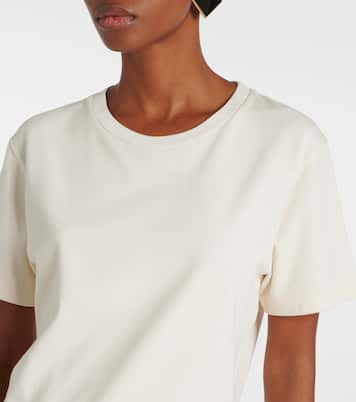 T-shirt in jersey di misto cotone | Saint Laurent