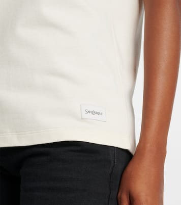 T-shirt in jersey di misto cotone | Saint Laurent